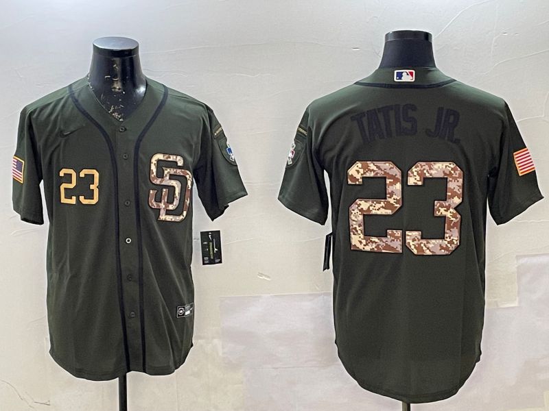 Men San Diego Padres #23 Tatis jr Green Game 2025 Nike MLB Jersey style 3->san diego padres->MLB Jersey